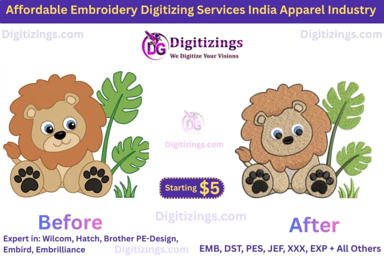 Affordable Embroidery Digitizing Services India Apparel Industry
