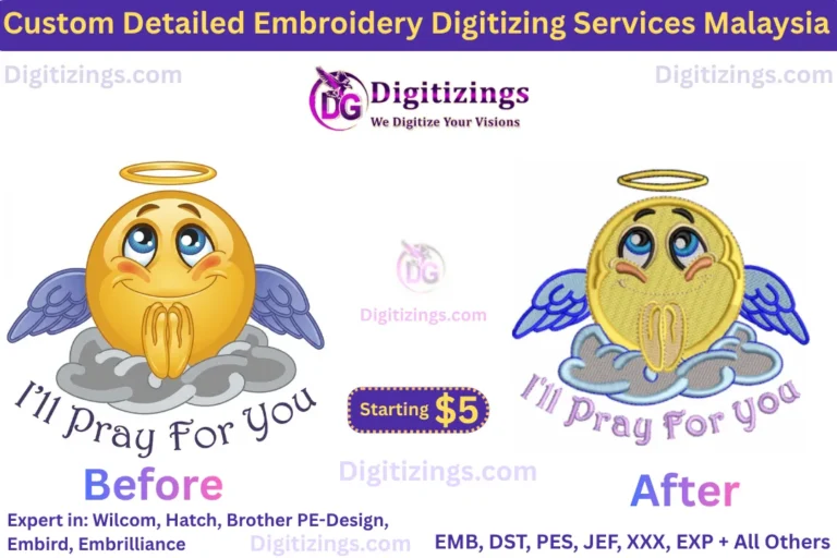 custom detailed embroidery digitizing services malaysia