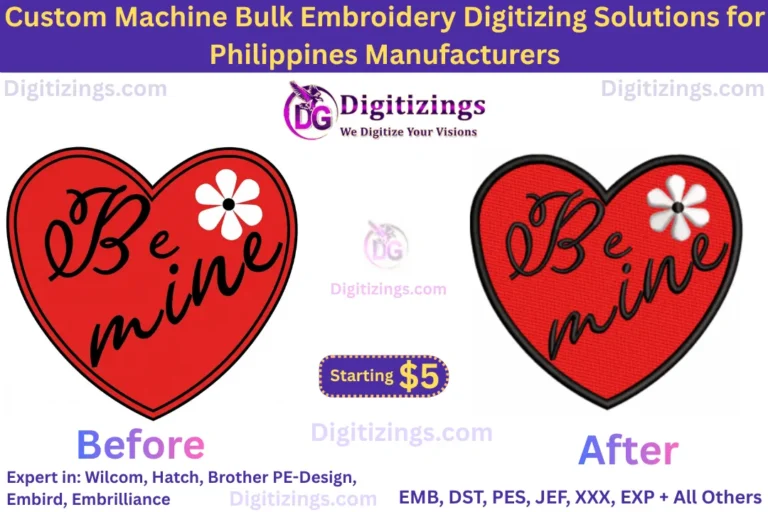Fast & Reliable Bulk Embroidery Digitizing Solutions for Philippines Manufacturers 4 Custom Machine Bulk Embroidery Digitizing Solutions for Philippines Manufacturers