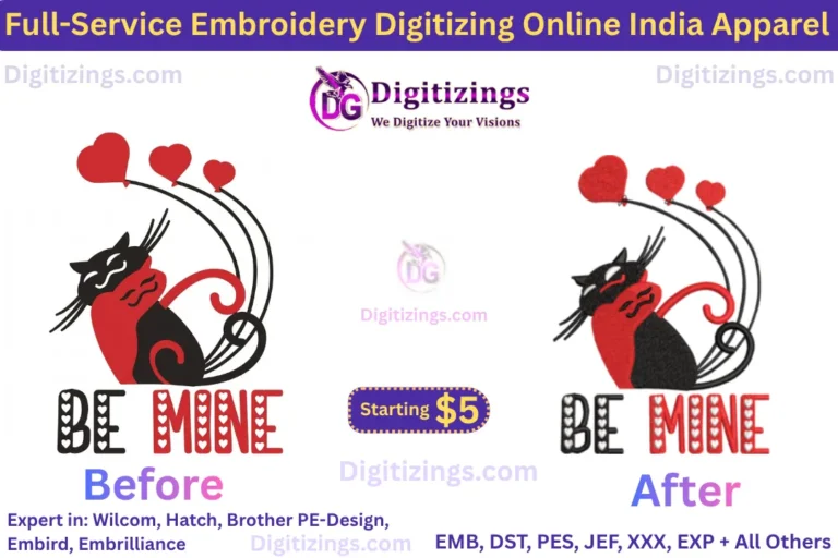 Full-Service Embroidery Digitizing Online India Apparel
