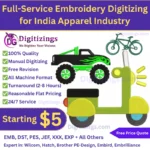 full-service embroidery digitizing for india apparel industry