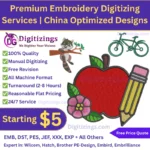premium embroidery digitizing services china optimized designs