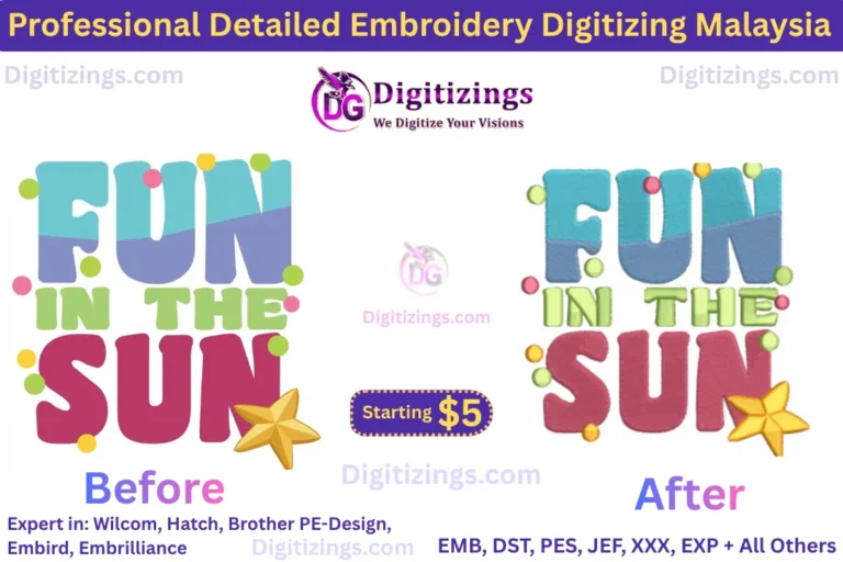 professional detailed embroidery digitizing malaysia