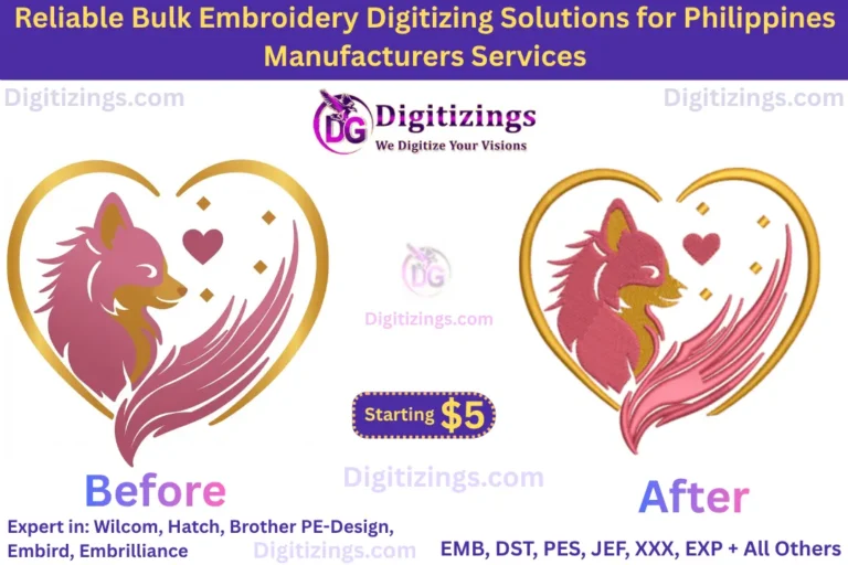 Fast & Reliable Bulk Embroidery Digitizing Solutions for Philippines Manufacturers 5 Reliable Bulk Embroidery Digitizing Solutions for Philippines Manufacturers Services